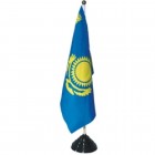 Tischflagge "Kasachstan", mit Ständer