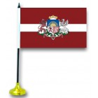 Tischflagge "Lettland", mit Ständer 