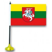 Tischflagge "Litauen", mit Ständer 