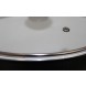 Multikocher "Smart Koch" , 36 funktionen, 5 L weiß/rot + Topf mit Glasdeckel für Multikocher, 5L, keramikbeschichtet