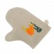 Handschuh für Sauna aus Filz mit Stickerei "Goldfisch", weiß