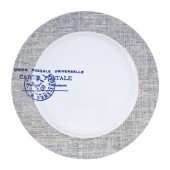 Фарфоровая тарелка "Почтовый штамп"